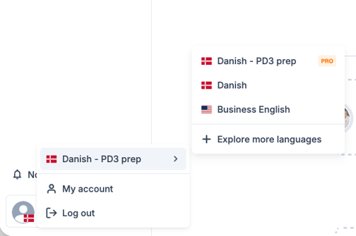 Help Center - switch language